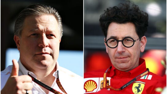 Zak Brown y Mattia Binotto