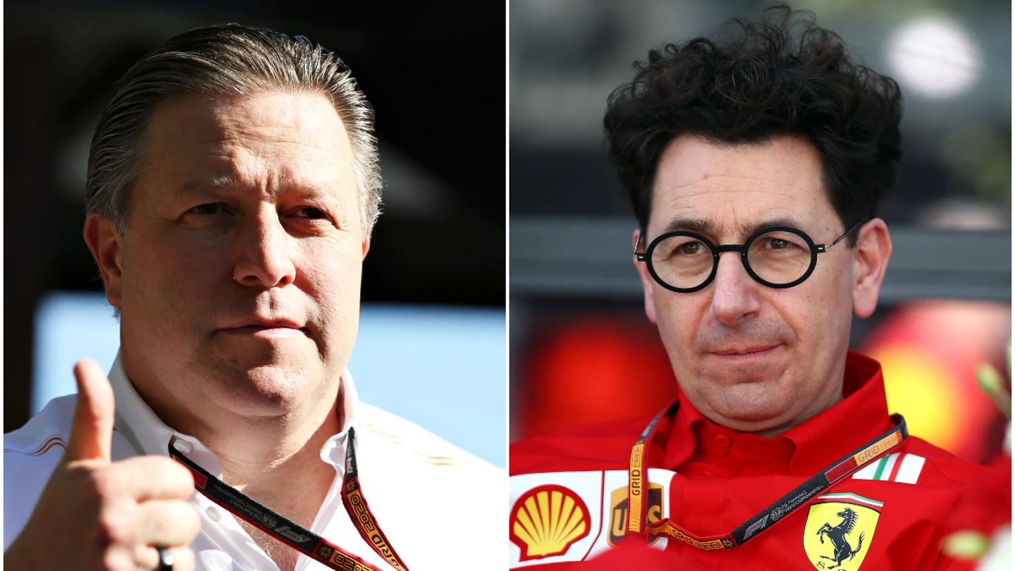 Zak Brown y Mattia Binotto Zak Brown y Mattia Binotto