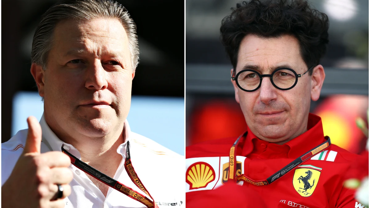 Zak Brown y Mattia Binotto