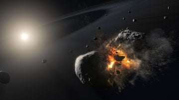 Lo que parecía un planeta, podría ser la huella de una colisión espacial