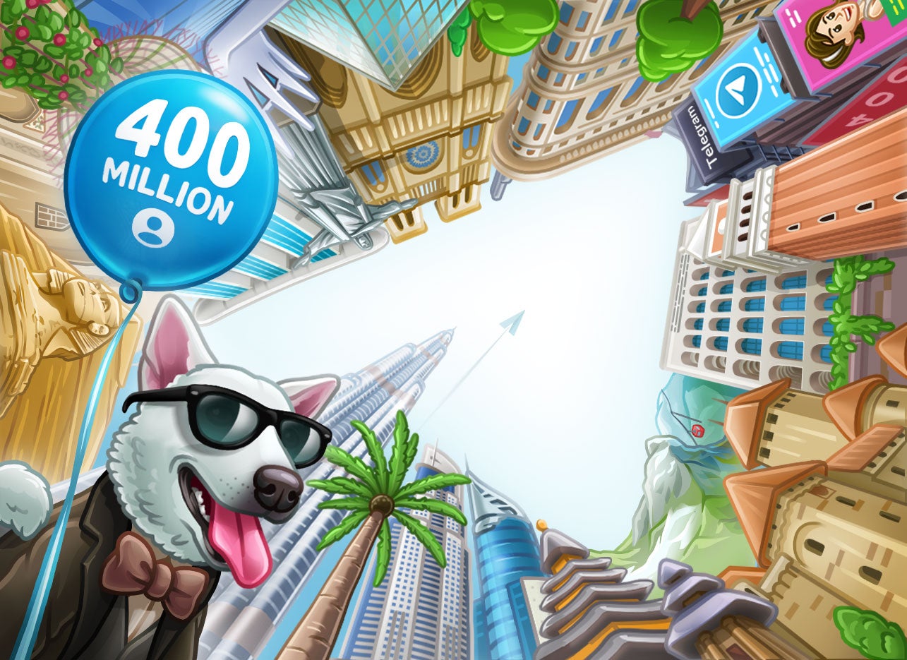 Telegram alcanza los 400 millones de usuarios
