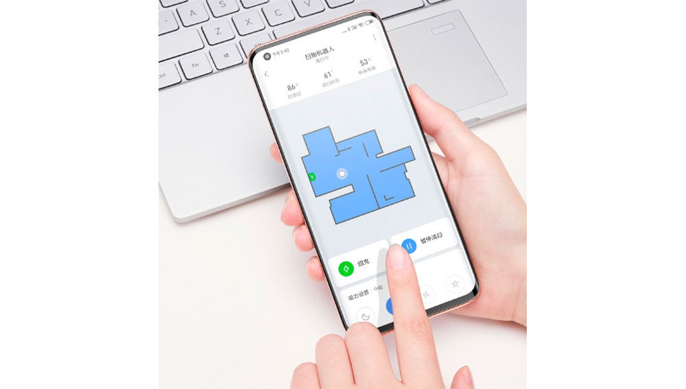 Controlando la aspiración desde el móvil