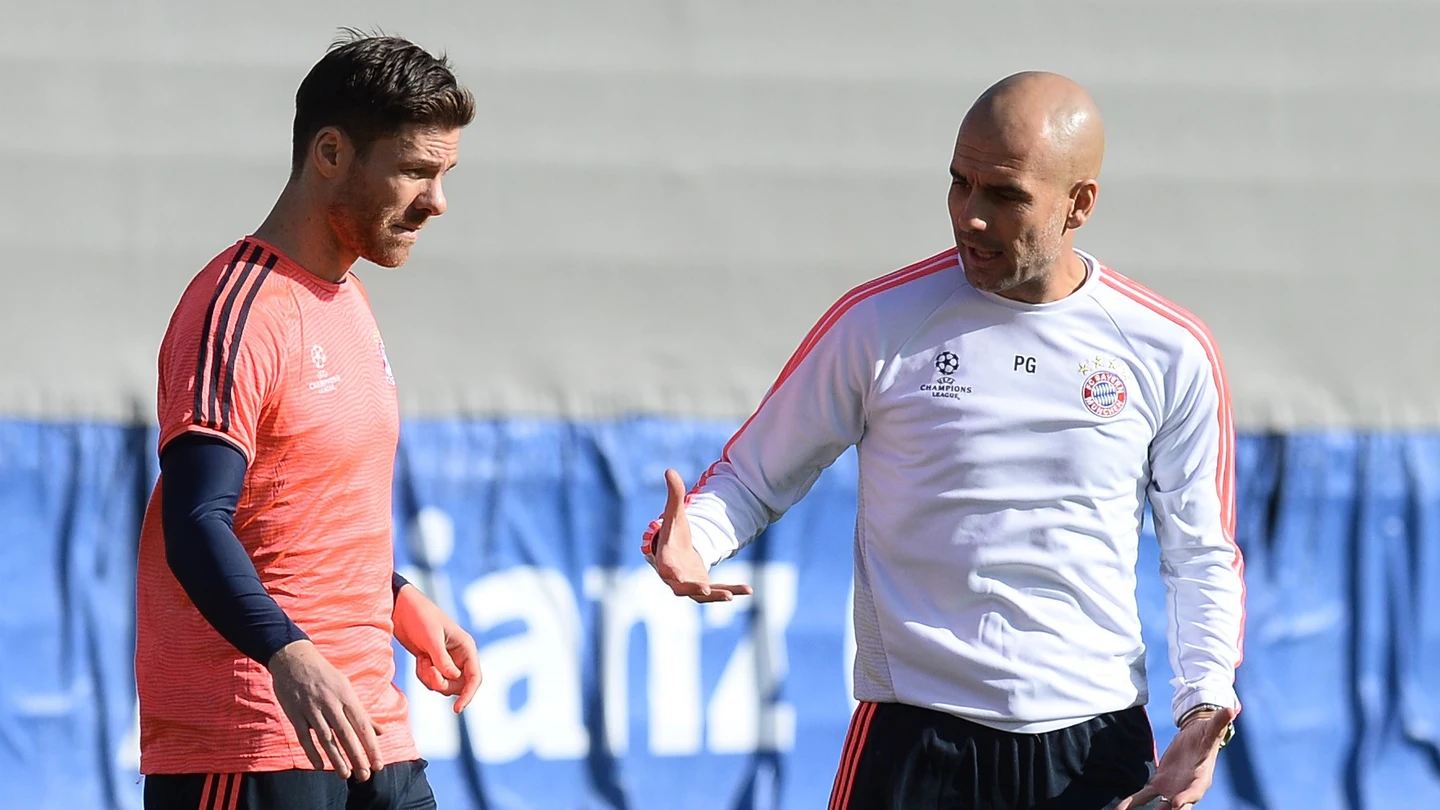 Xabi Alonso y Pep Guardiola Xabi Alonso y Pep Guardiola