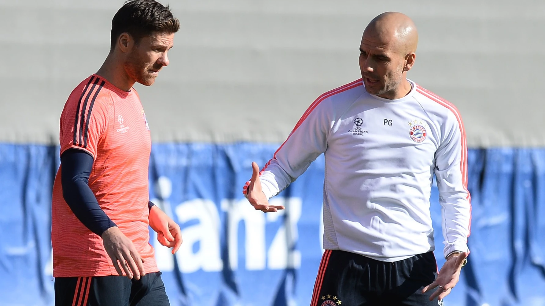 Xabi Alonso y Pep Guardiola