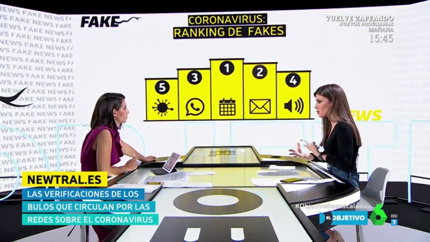 El 'Top 5' de los bulos m&aacute;s viralizados estos d&iacute;as: desmentimos los &lsquo;fakes&rsquo; m&aacute;s sonados sobre el coronavirus