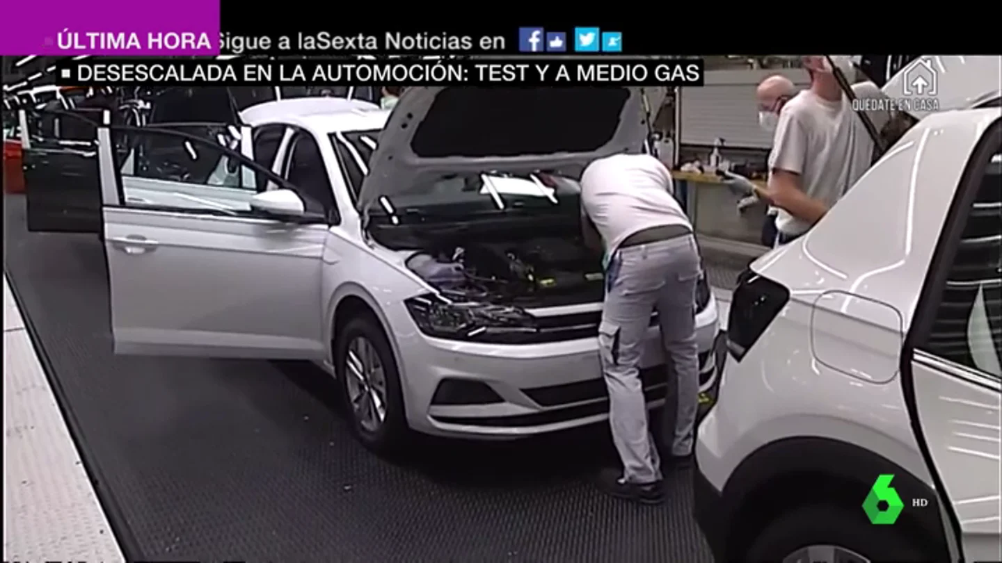 Desescalada en la automoción: algunas fábricas de vehículos reabren entre estrictas medidas de seguridad Desescalada en la automoción: algunas fábricas de vehículos reabren entre estrictas medidas de seguridad