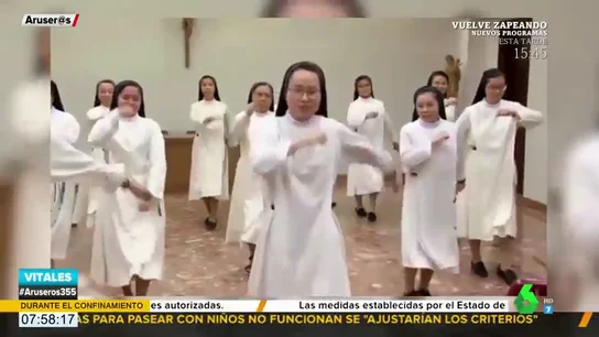 Las monjas de Valladolid arrasan en redes sociales con su baile del 'Resistiré' Las monjas de Valladolid arrasan en redes sociales con su baile del 'Resistiré'