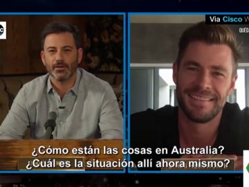 Chris Hemsworth desvela a Jimmy Kimmel el divertido error de Elsa Pataky Chris Hemsworth desvela a Jimmy Kimmel el divertido error de Elsa Pataky