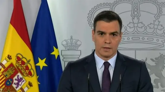 del presidente del gobierno, Pedro Sánchez, durante la rueda de prensa del pasado sábado, del presidente del gobierno, Pedro Sánchez, durante la rueda de prensa del pasado sábado,