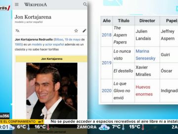 Así han troleado los usuarios de Wikipedia a Jon Kortajarena por su polémica con Glovo: "es un clasista y no sabe hacer tortillas" Así han troleado los usuarios de Wikipedia a Jon Kortajarena por su polémica con Glovo: "es un clasista y no sabe hacer tortillas"