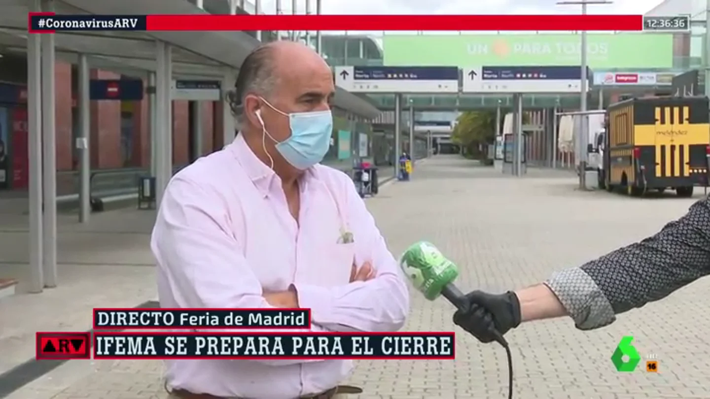 El hospital de campaña de Ifema prepara su cierre: "Si hace falta, en 24 horas estamos trabajando" El hospital de campaña de Ifema prepara su cierre: "Si hace falta, en 24 horas estamos trabajando"
