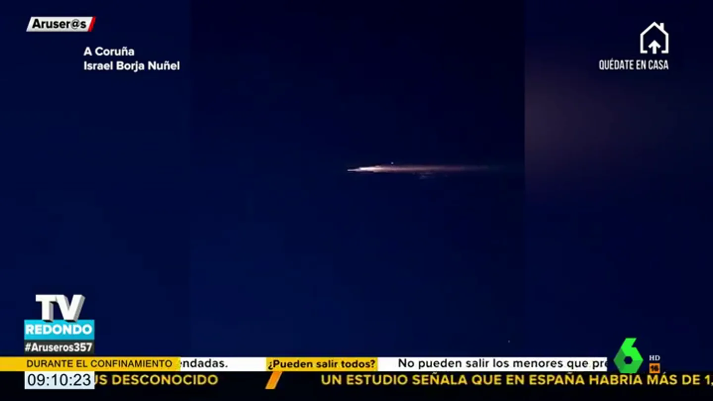 Enigma resuelto: ya sabemos qué era en realidad el bólido brillante que iluminó el cielo de A Coruña Enigma resuelto: ya sabemos qué era en realidad el bólido brillante que iluminó el cielo de A Coruña