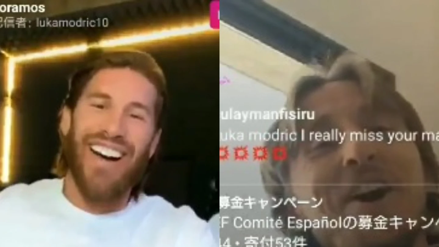 Sergio Ramos y Luka Modric Sergio Ramos y Luka Modric
