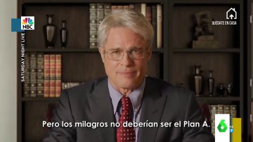 Brad Pitt parodia a Donald Trump