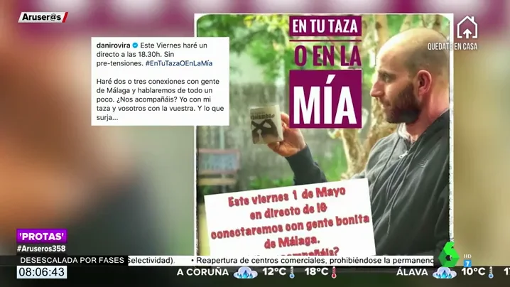 La primera imagen de Dani Rovira tras anunciar su lucha contra el cáncer