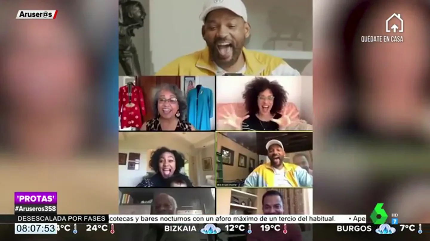 La videollamada de Will Smith con el reparto de 'El Príncipe de 'Bel-Air' que arrasa en redes La videollamada de Will Smith con el reparto de 'El Príncipe de 'Bel-Air' que arrasa en redes