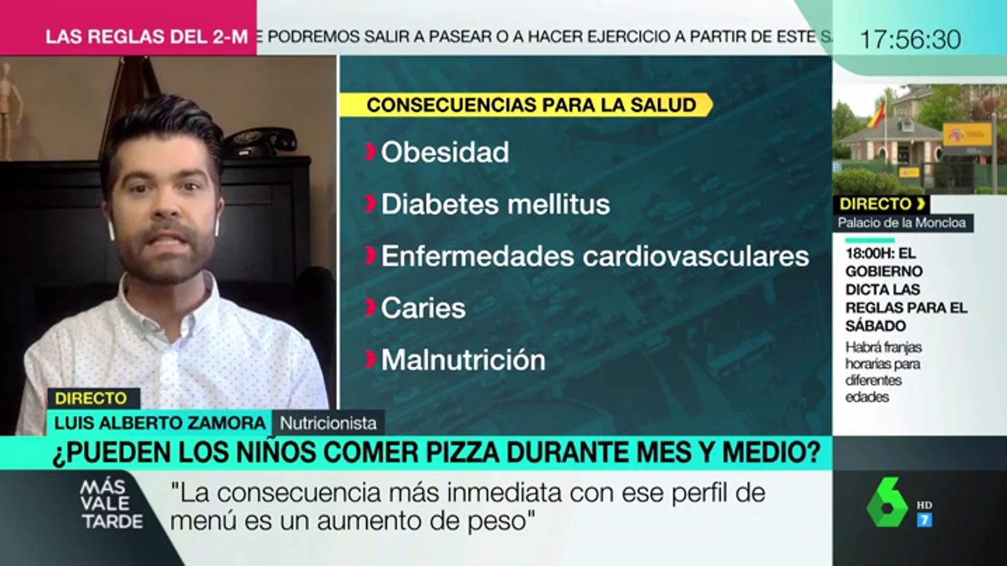 Zamora advierte sobre los menús de los niños de Madrid: "Aumenta la predisposición a tener diabetes o problemas cardiovasculares" Zamora advierte sobre los menús de los niños de Madrid: "Aumenta la predisposición a tener diabetes o problemas cardiovasculares"