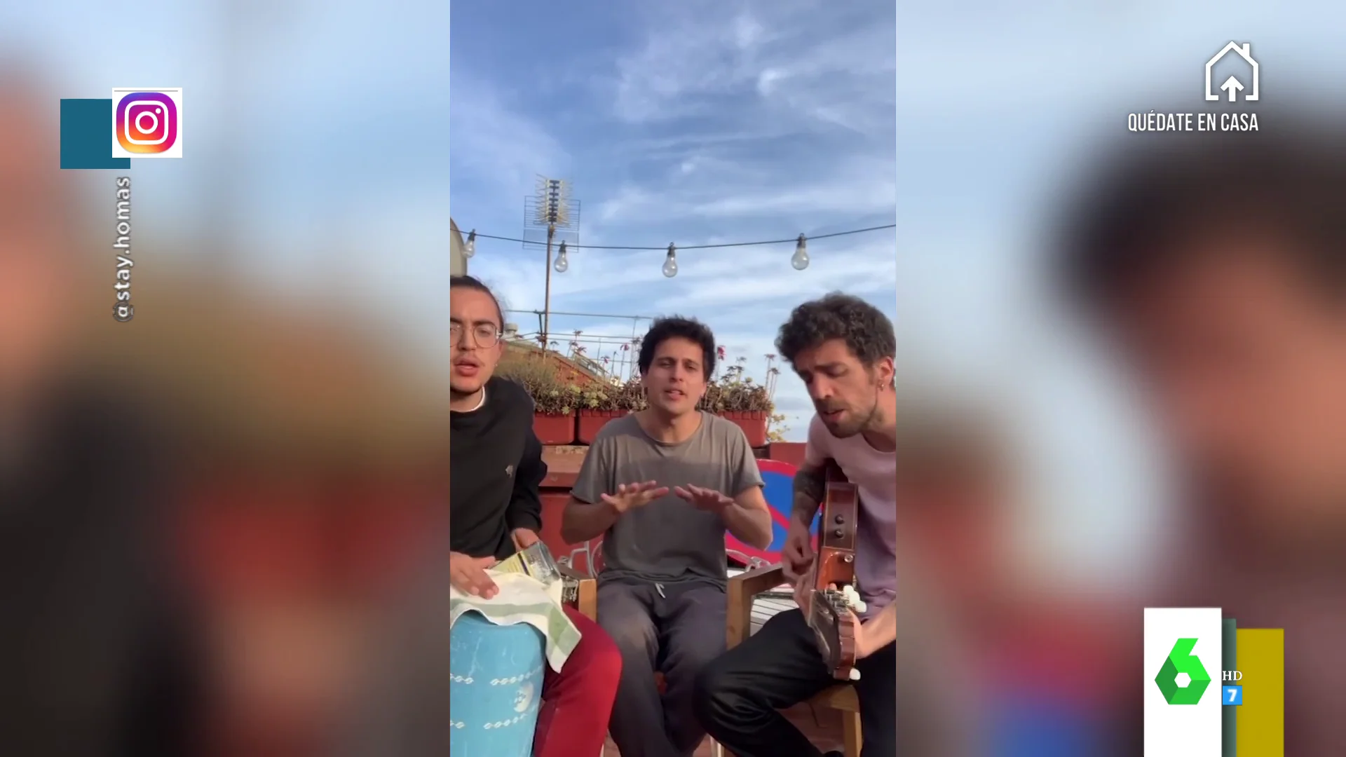 La canción casera de tres españoles durante el confinamiento que han acabado interpretando Michael Bublé y Sofía Reyes