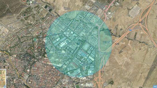 Radio de un kilómetro a la redonda