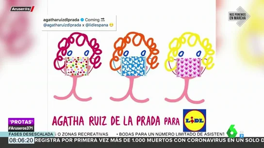Agatha Ruiz de la Prada crea mascarillas con fondos destinados a las familias más afectadas por la pandemia Agatha Ruiz de la Prada crea mascarillas con fondos destinados a las familias más afectadas por la pandemia