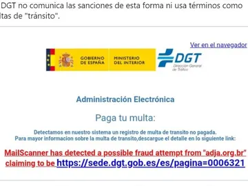 Falsa multa DGT Falsa multa DGT