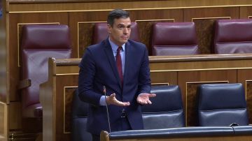 El presidente del Gobierno, Pedro Sánchez, interviene en el Congreso