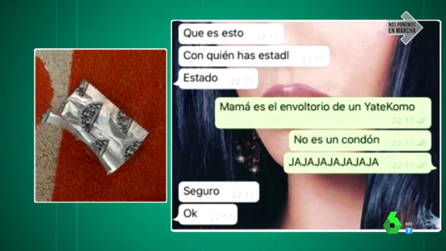 Surrealista conversación de WhatsApp cuando tu madre confunde un envoltorio con un condón