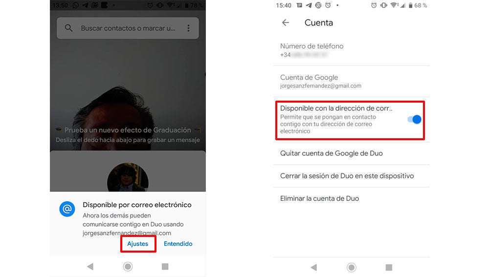 El nuevo ajuste de Duo