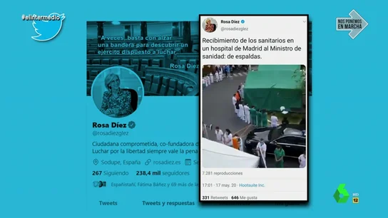 Wyoming pide "tener paciencia con Rosa Díez" tras difundir un bulo: "Fue mayor la confusión cuando estuvo en el PSOE siendo de derechas" Wyoming pide "tener paciencia con Rosa Díez" tras difundir un bulo: "Fue mayor la confusión cuando estuvo en el PSOE siendo de derechas"