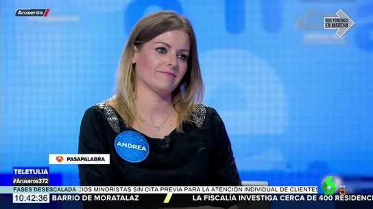 La divertida advertencia de Andrea Ropero sobre Iñaki López en Pasapalabra: "Vigila al vasco que es un tramposo" La divertida advertencia de Andrea Ropero sobre Iñaki López en Pasapalabra: "Vigila al vasco que es un tramposo"