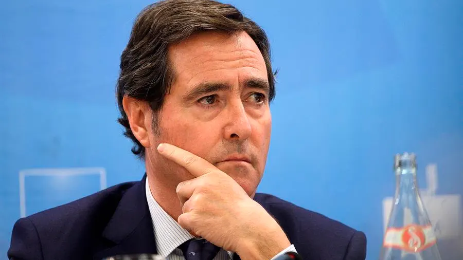 El presidente de la CEOE, Antonio Garamendi