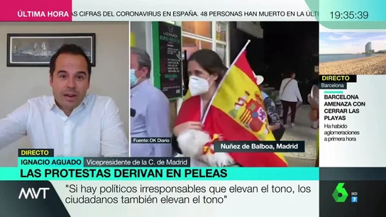 Igancio Aguado: "No es el momento de rifirrafe político, siento vergüenza" Igancio Aguado: "No es el momento de rifirrafe político, siento vergüenza"
