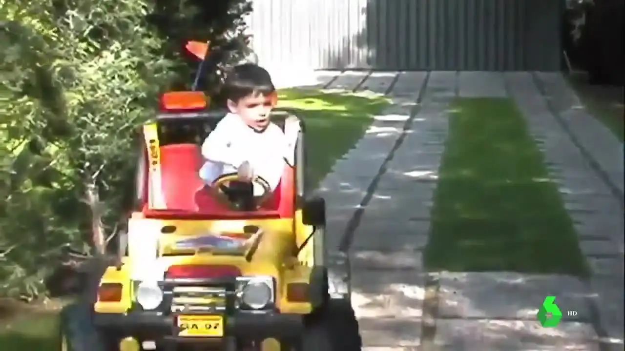 Carlos Sainz de niño