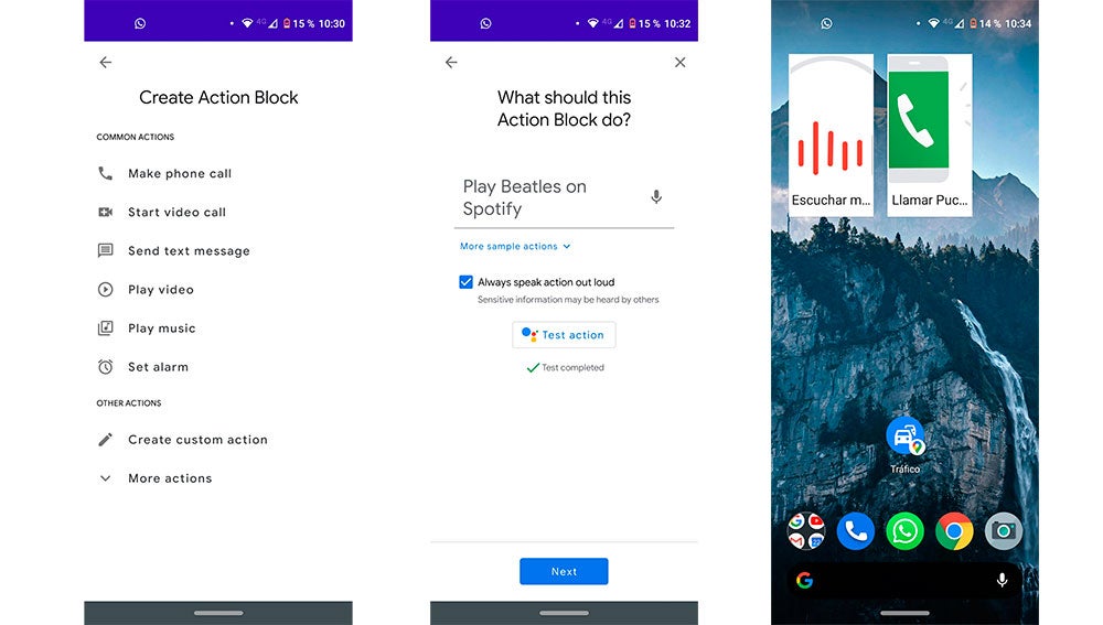 Creando Widgets en Action Blocks