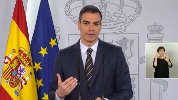 Pedro Sánchez, durante su comparecencia