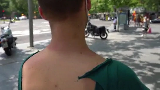 Imagen del periodista agredido en la manifestación de Vox Imagen del periodista agredido en la manifestación de Vox