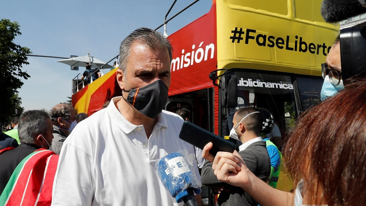 Ortega Smith en la manifestación de Vox en Madrid Ortega Smith en la manifestación de Vox en Madrid