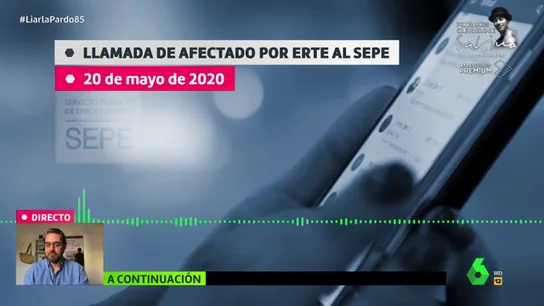 La tensa llamada de una pareja acogida a un ERTE al SEPE de Valladolid: "No puedo esperar dos meses para dar de comer a mis hijos" La tensa llamada de una pareja acogida a un ERTE al SEPE de Valladolid: "No puedo esperar dos meses para dar de comer a mis hijos"