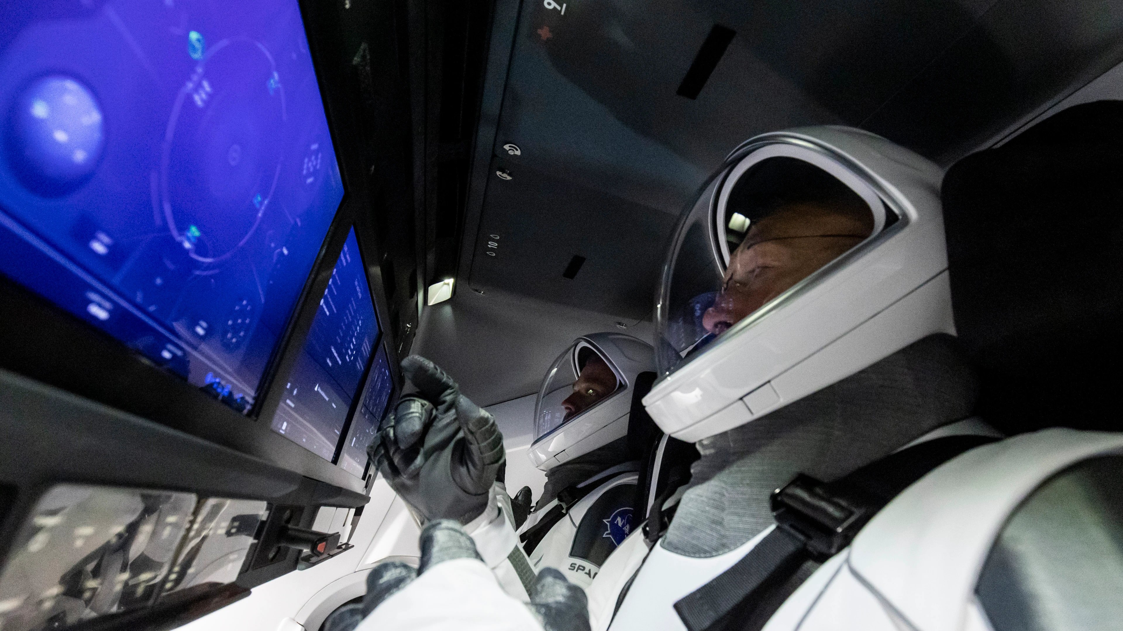 Bob Behnken y Doug Hurley, en un test antes de su viaje espacial