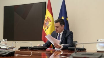 Pedro Sánchez, durante la undécima reunión con los presidentes autonómicos