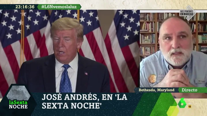 El chef José Andrés: "La política ocupa la primera plana cuando se tendría que poner a un lado"