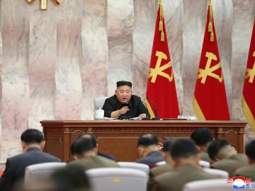 Kim Jong-un, durante el encuentro militar Kim Jong-un, durante el encuentro militar