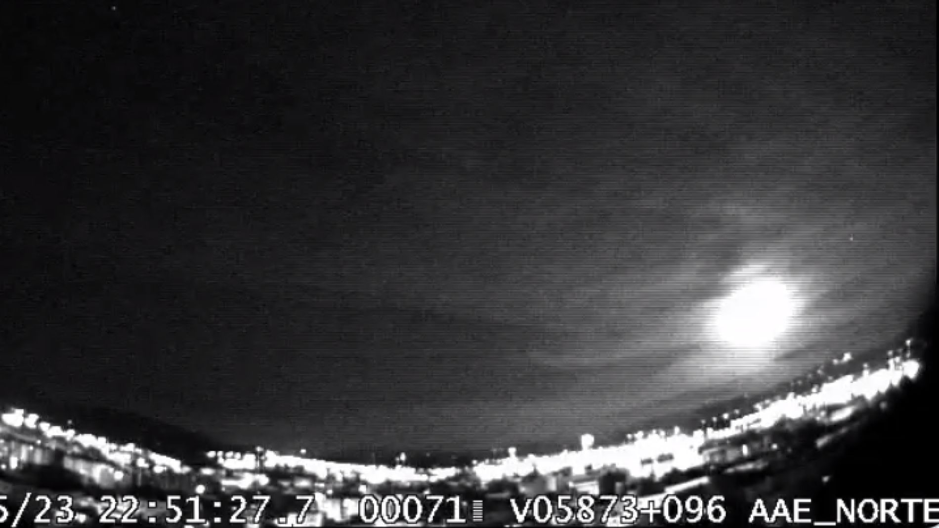 Captura del bólido.