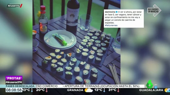 Dani Rovira celebra la vida con una cena "de caerse de espaldas" junto a Clara Lago Dani Rovira celebra la vida con una cena "de caerse de espaldas" junto a Clara Lago