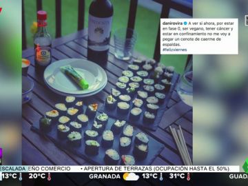 Dani Rovira celebra la vida con una cena "de caerse de espaldas" junto a Clara Lago Dani Rovira celebra la vida con una cena "de caerse de espaldas" junto a Clara Lago