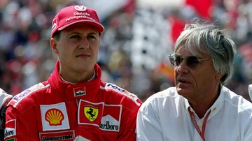 Michael Schumacher y Bernie Ecclestone