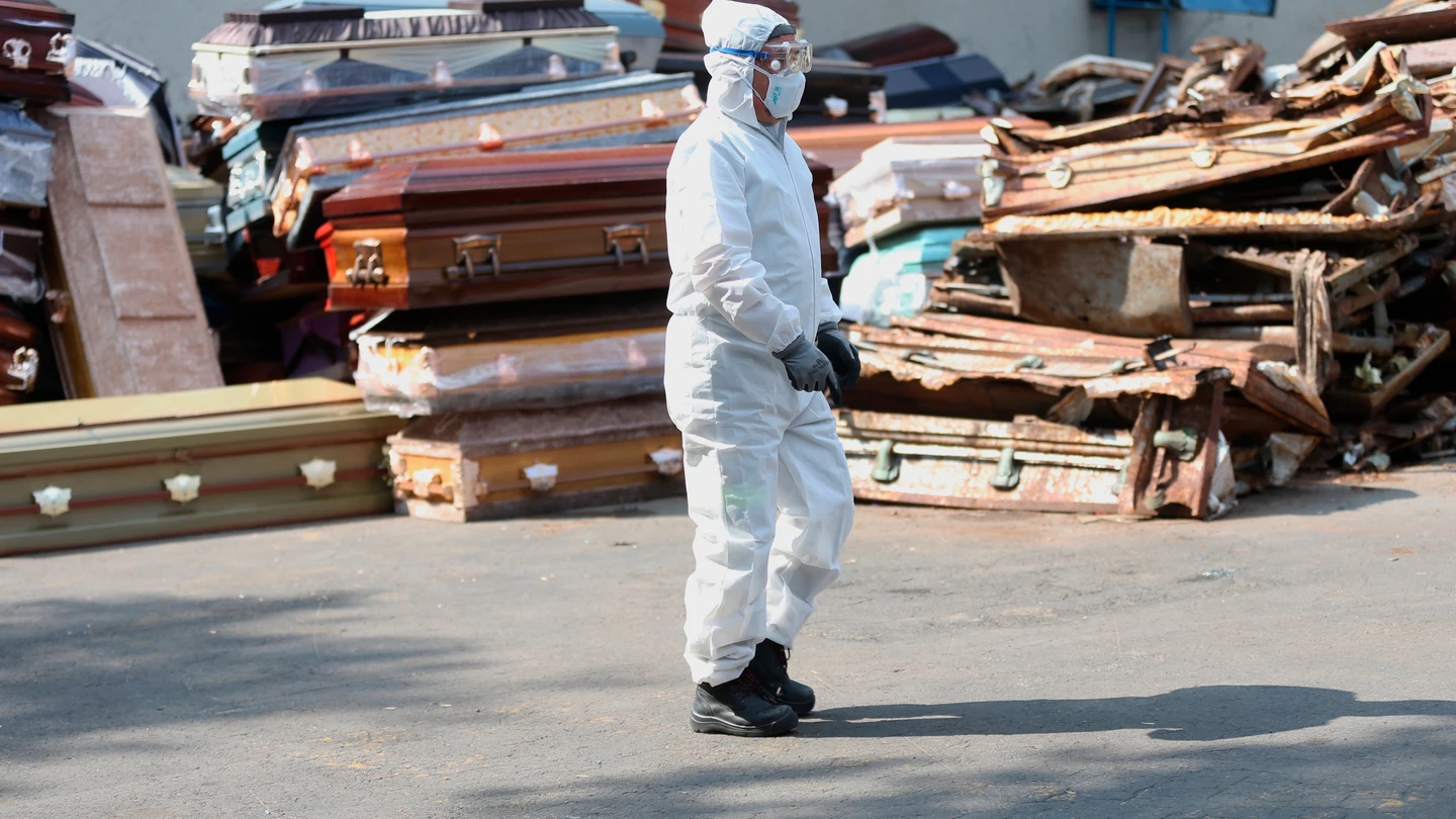 Un trabajador de un crematorio en el estado de México Un trabajador de un crematorio en el estado de México