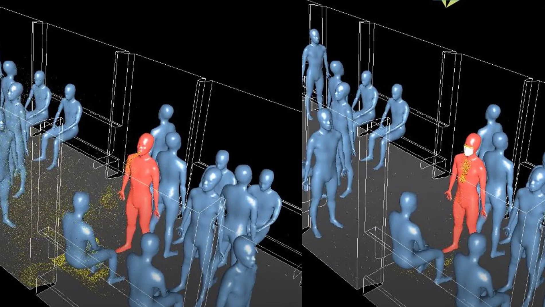 Realidad virtual sobre contagio en el transporte público
