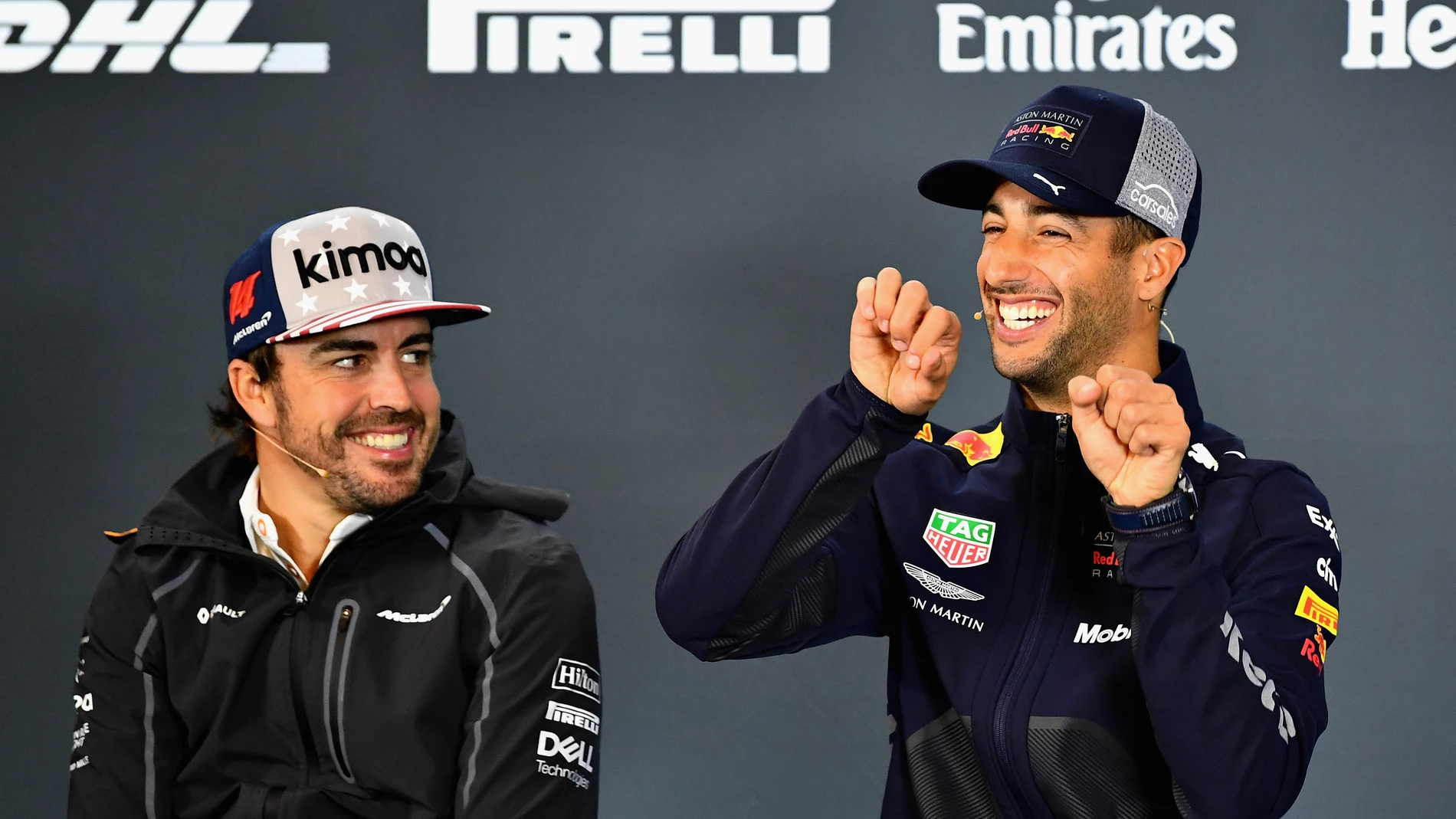 Fernando Alonso y Daniel Ricciardo