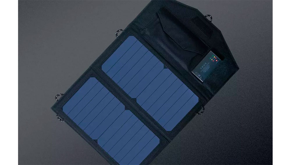 Batería con los paneles solares